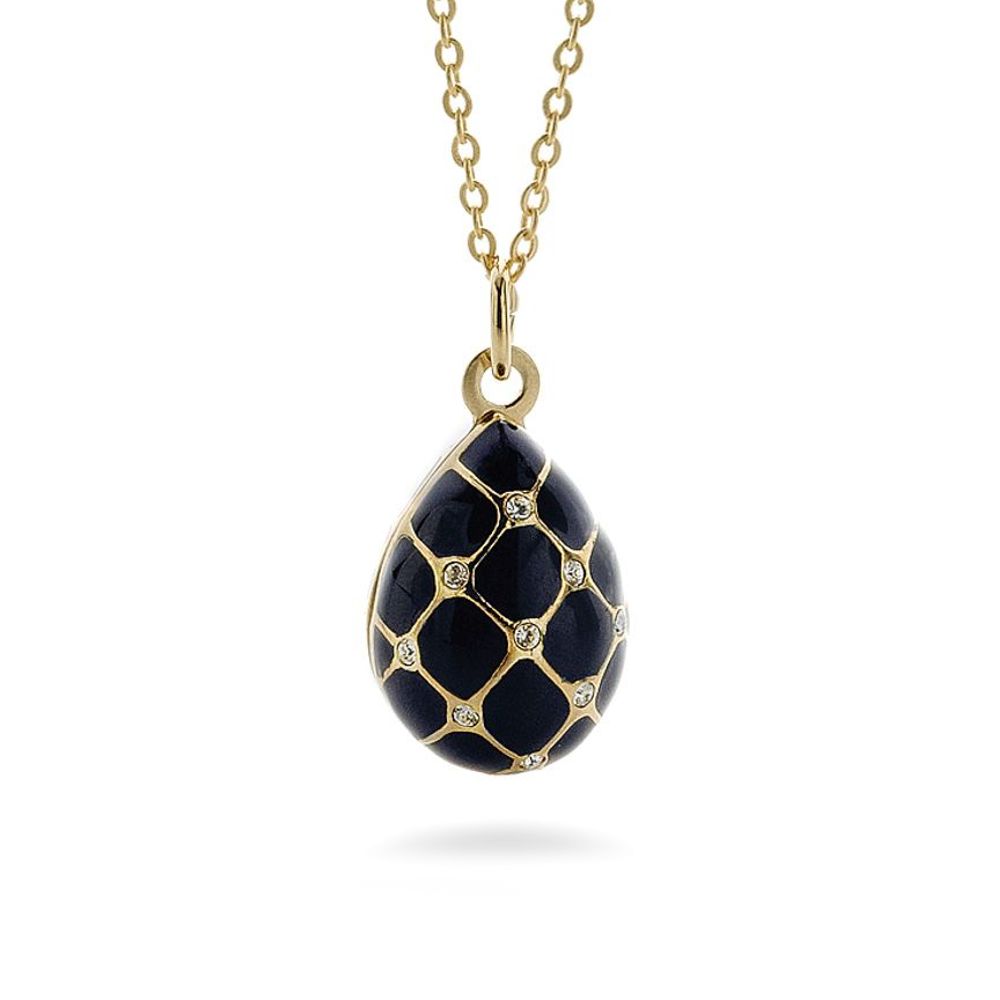 Faberge Egg Inspired Imperial Blue Argyle Egg Pendant – Museum Faberge Egg Inspired Imperial Blue Argyle Egg Pendant – Museum