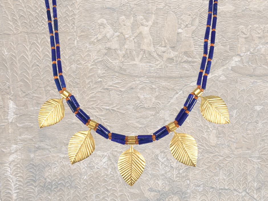 Queen Puabi Poplar Leaf Necklace