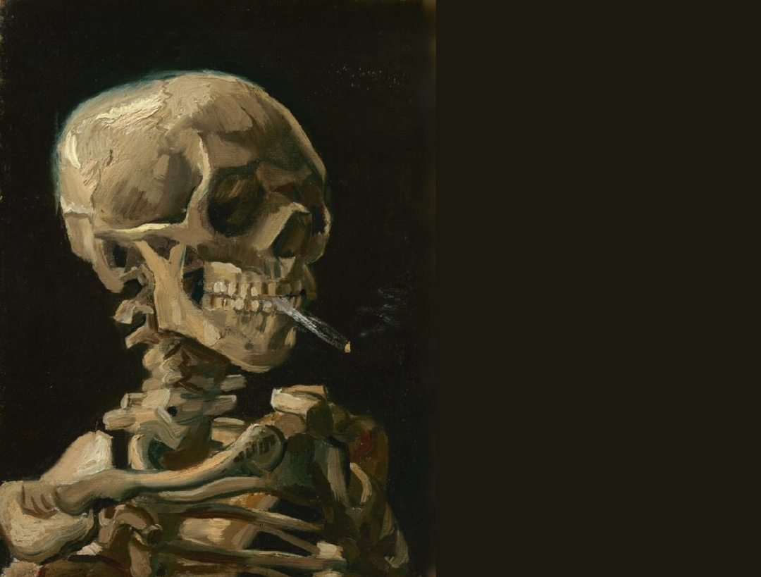 The Dark Humor and Artistic Depth of Van Gogh's 'Skull with Burning Cigarette'