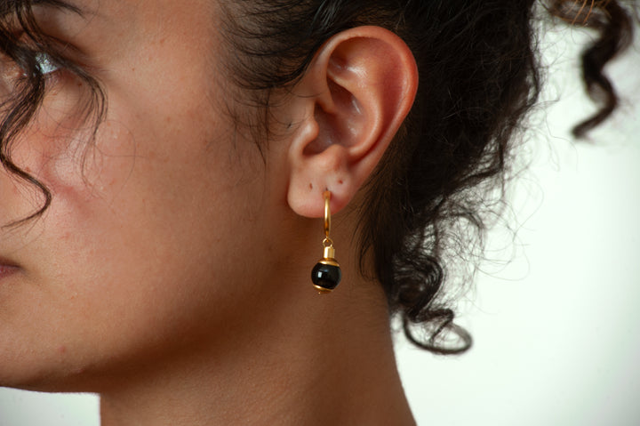 Middle Kingdom Black Onyx Earrings
