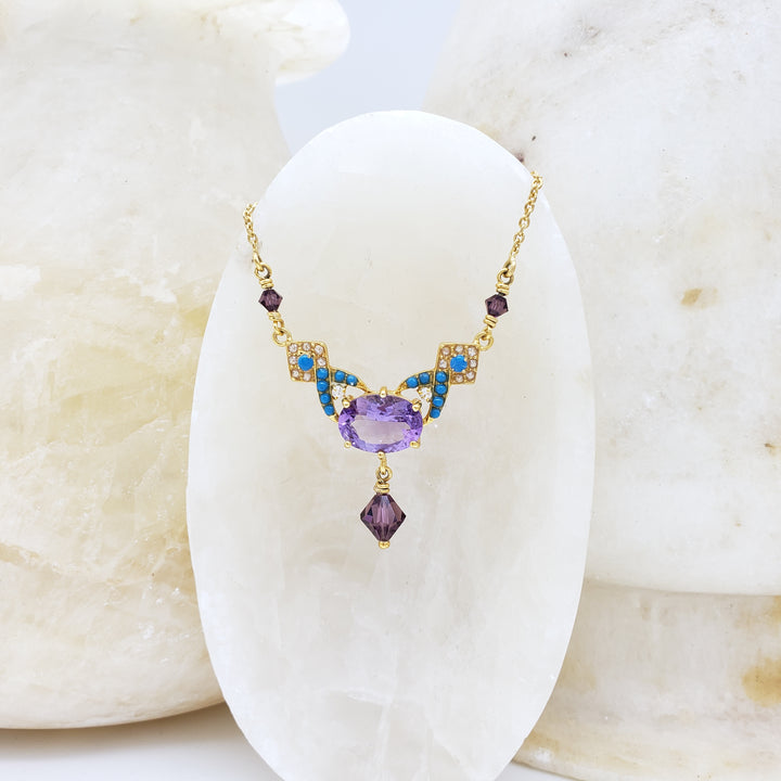 Post Amethyst Pendant