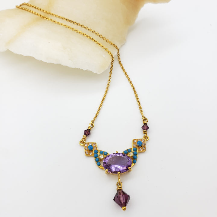 Post Amethyst Pendant