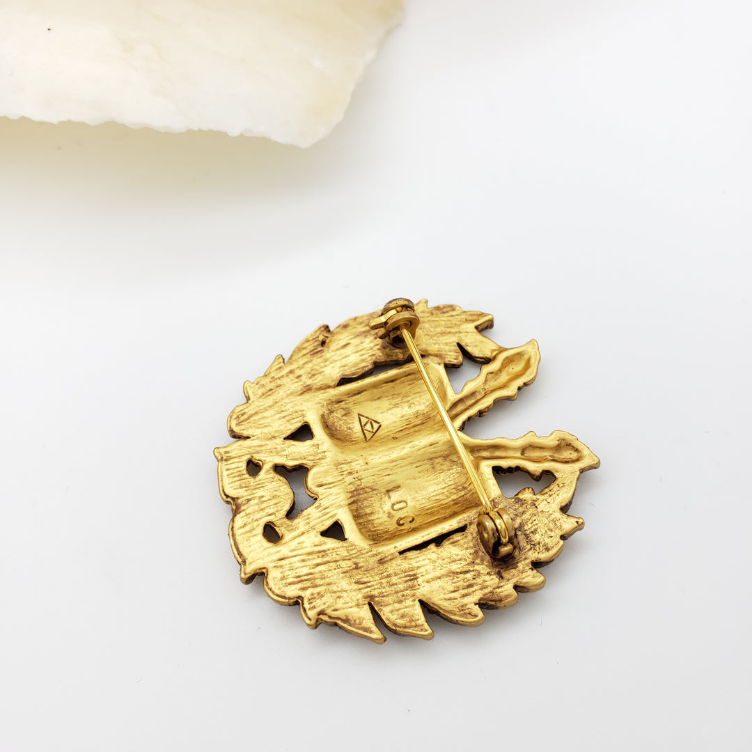 Symbol of Knowledge Brooch back