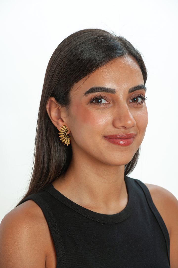 Starburst Fan Post Earrings