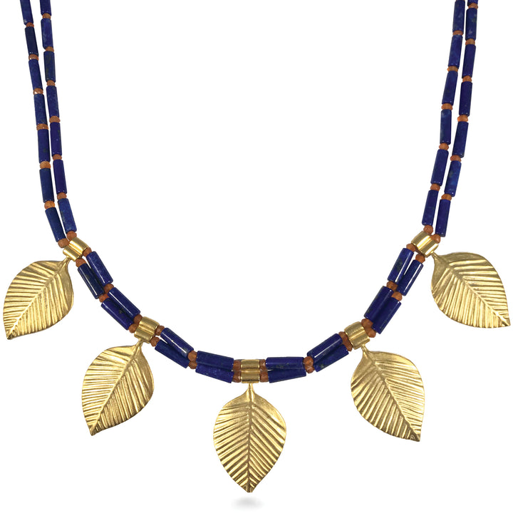 Queen Puabi Poplar Leaf Necklace