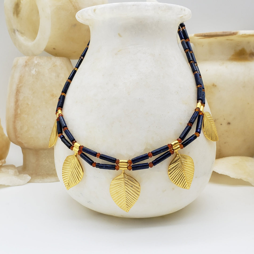 Queen Puabi Poplar Leaf Necklace