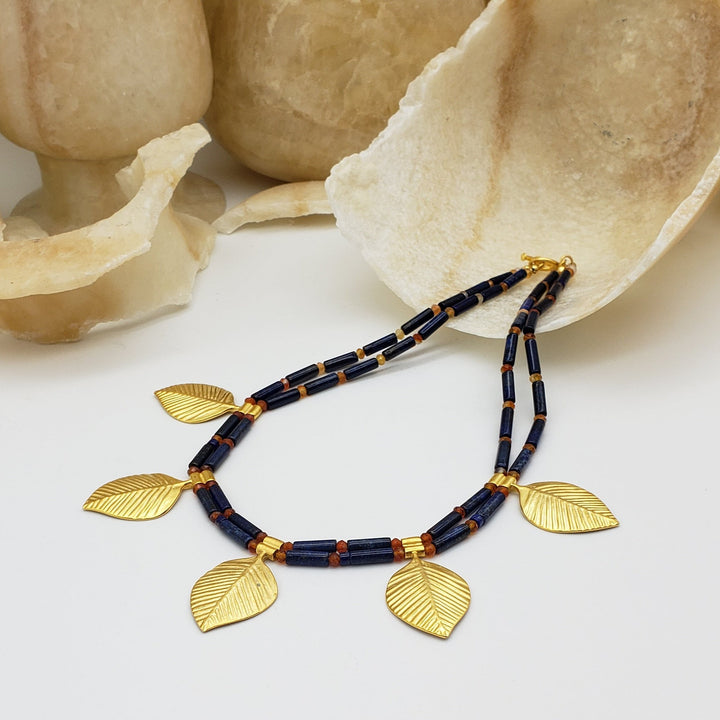 Queen Puabi Poplar Leaf Necklace