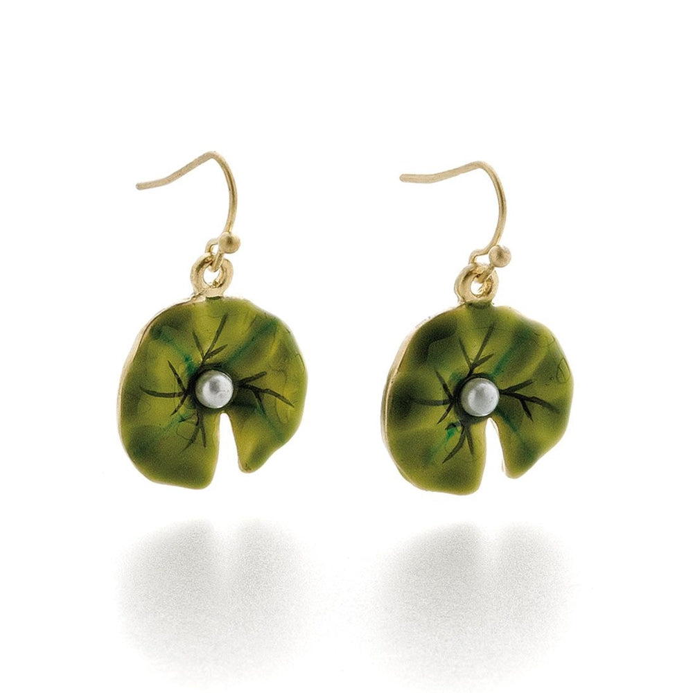 Monet Water Lily Drop Earrings