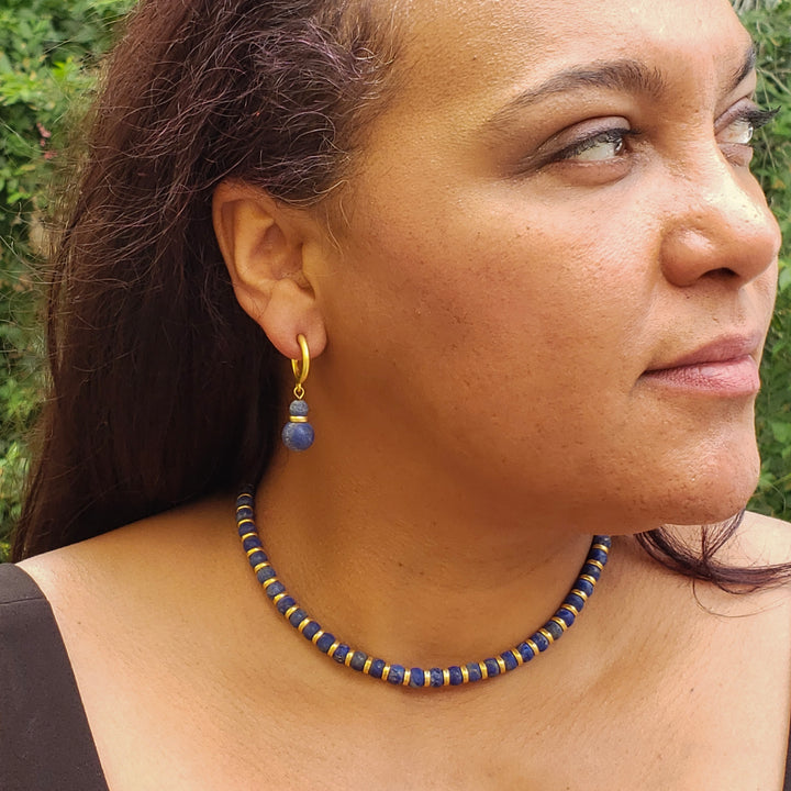 Sumerian Earrings and Necklace Model