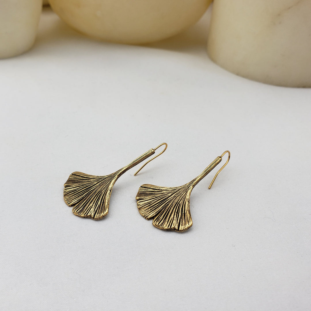 Ginkgo Leaf Earrings