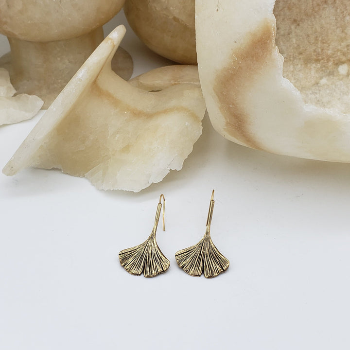 Ginkgo Leaf Earrings