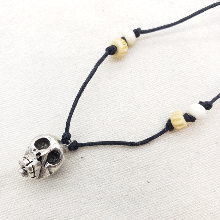 Skull & Bone Pendant Necklace