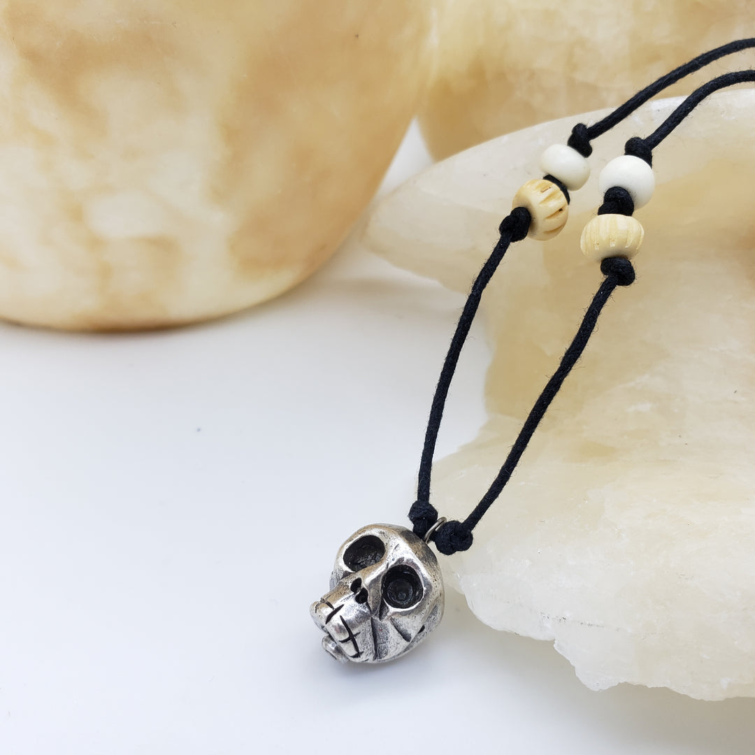 Skull & Bone Pendant Necklace