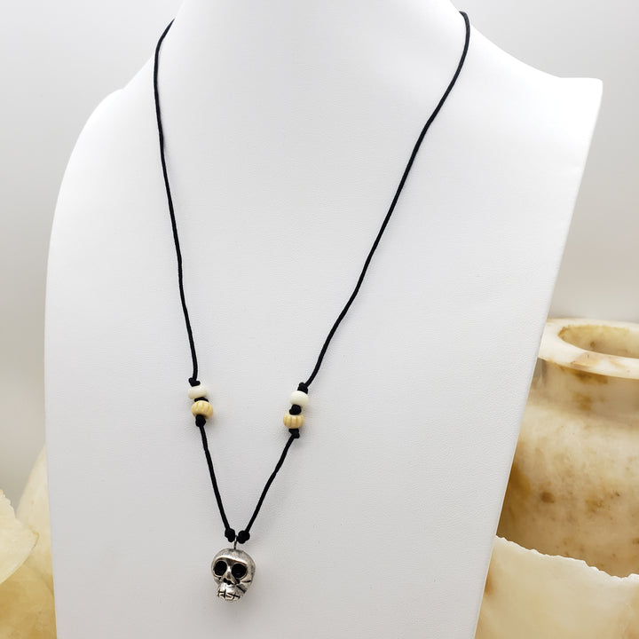Skull & Bone Pendant Necklace