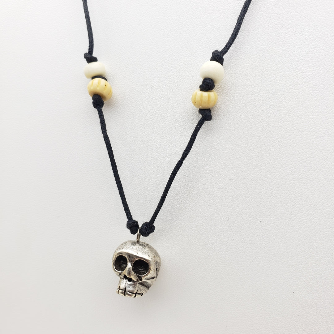 Skull & Bone Pendant Necklace