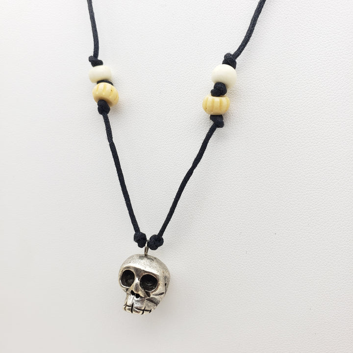 Skull & Bone Pendant Necklace