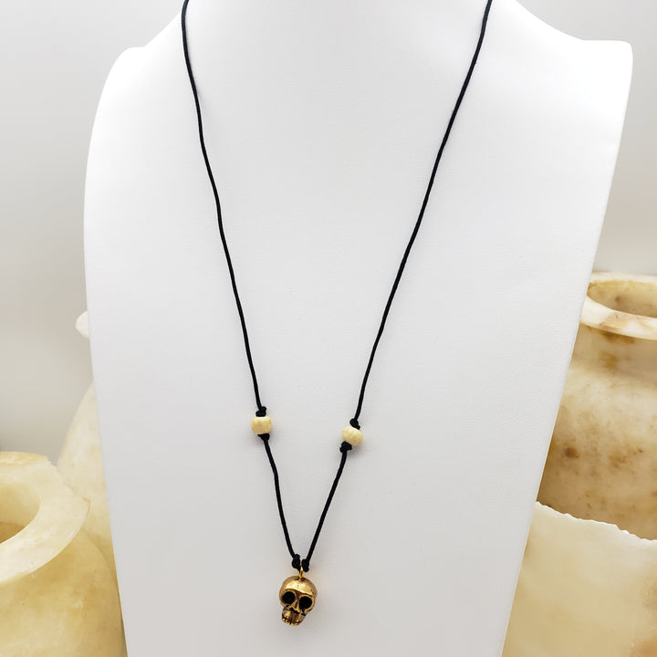 Skull & Bone Pendant Necklace