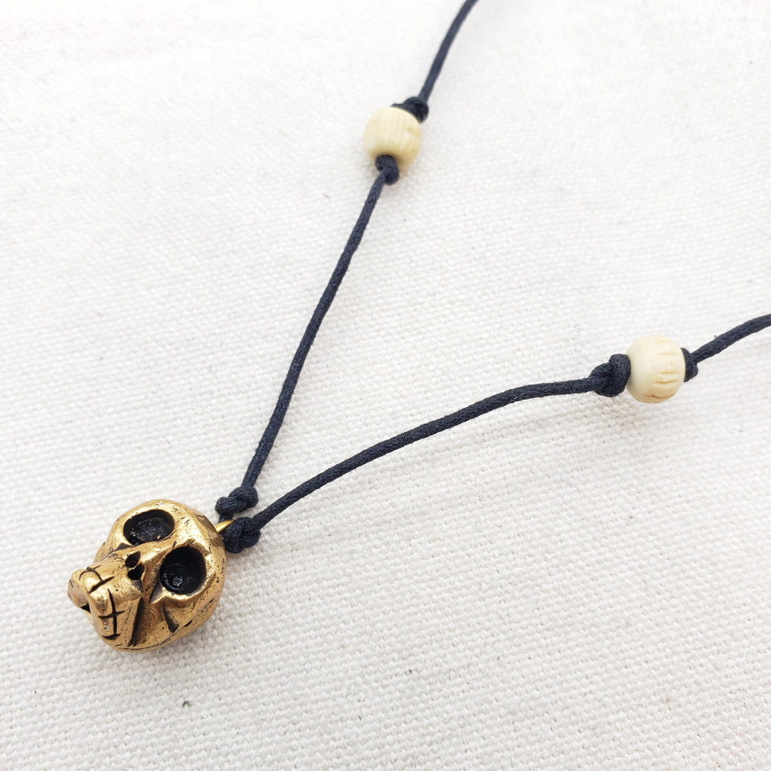 Skull & Bone Pendant Necklace
