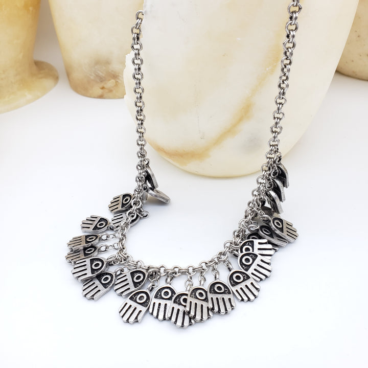Hamsa Hand Charm Necklace
