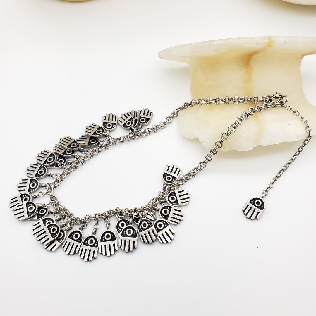 Hamsa Hand Charm Necklace