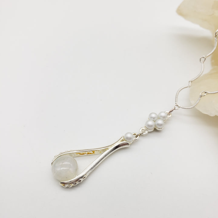 Tiffany Inspired Moonstone Necklace