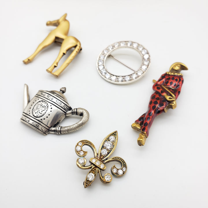 Assorted Brooch Jewelry Gift Box - 5 Pieces