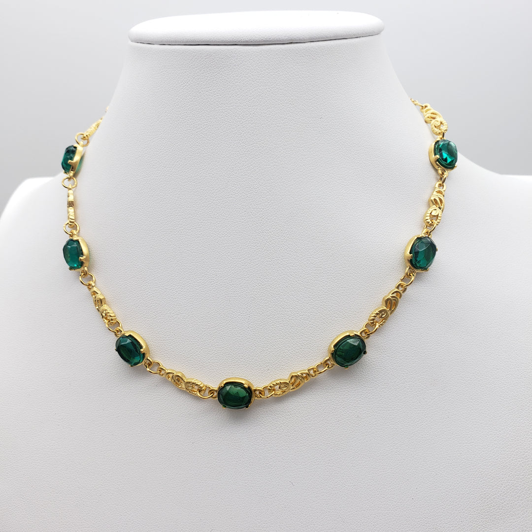 Tiffany Inspired 'Emerald' Nouveau Necklace