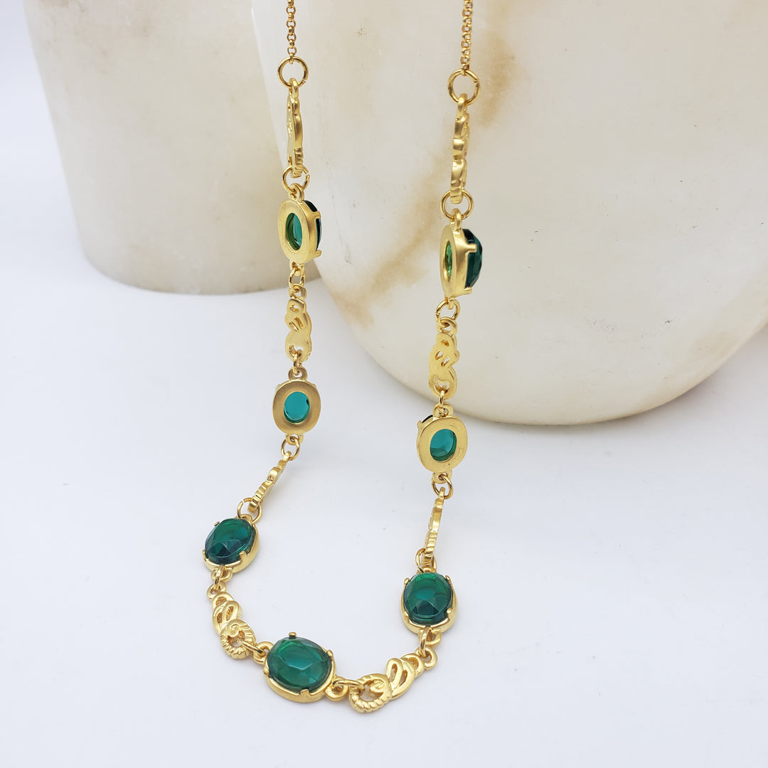 Tiffany Inspired 'Emerald' Nouveau Necklace