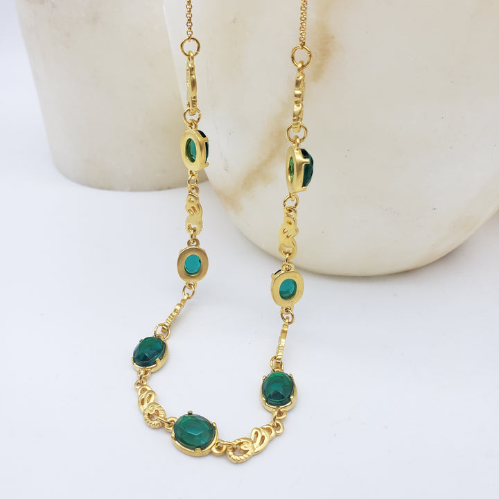 Tiffany Inspired 'Emerald' Nouveau Necklace