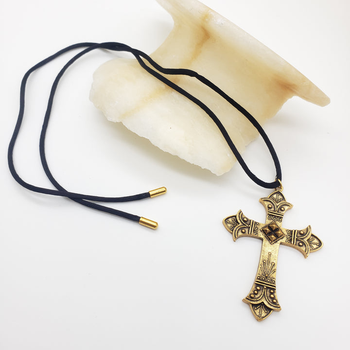 Crusader Cross Pendant Necklace