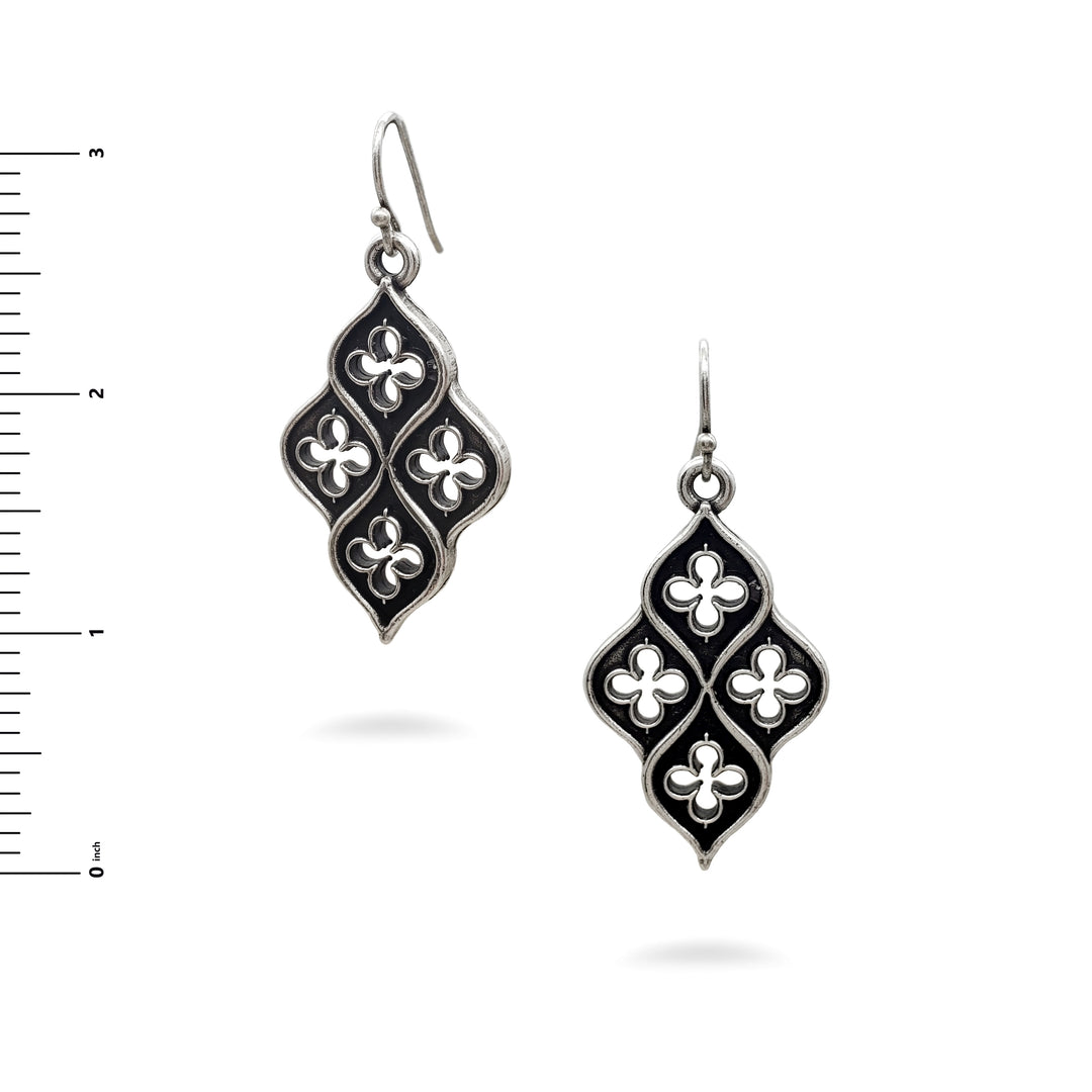 Medieval Earring Antiqued Silver