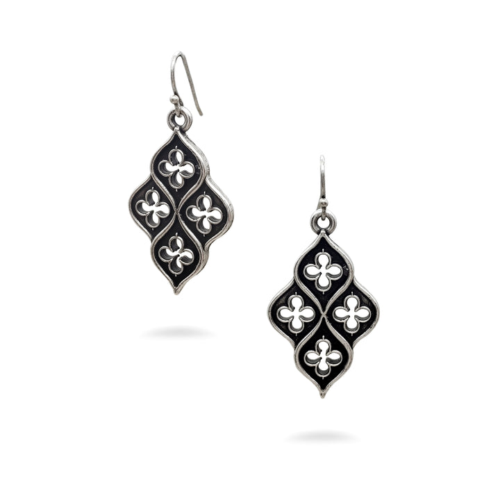 Medieval Earring Antiqued Silver