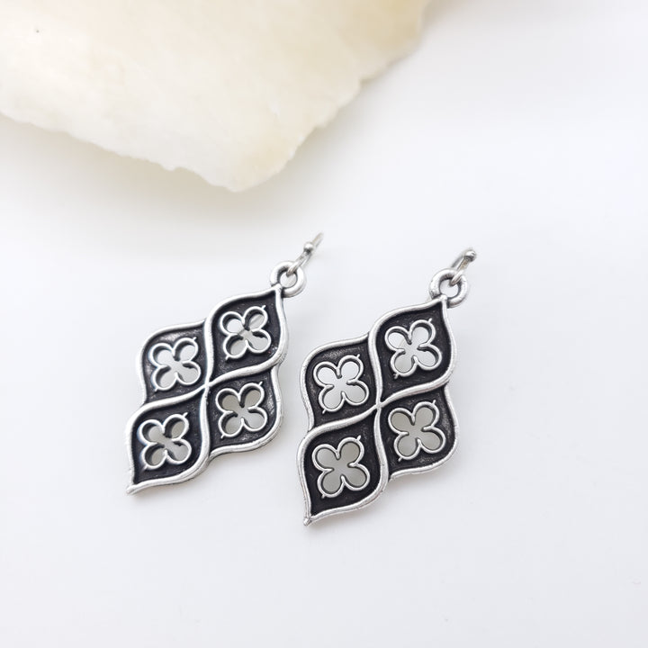 Medieval Earring Antiqued Silver