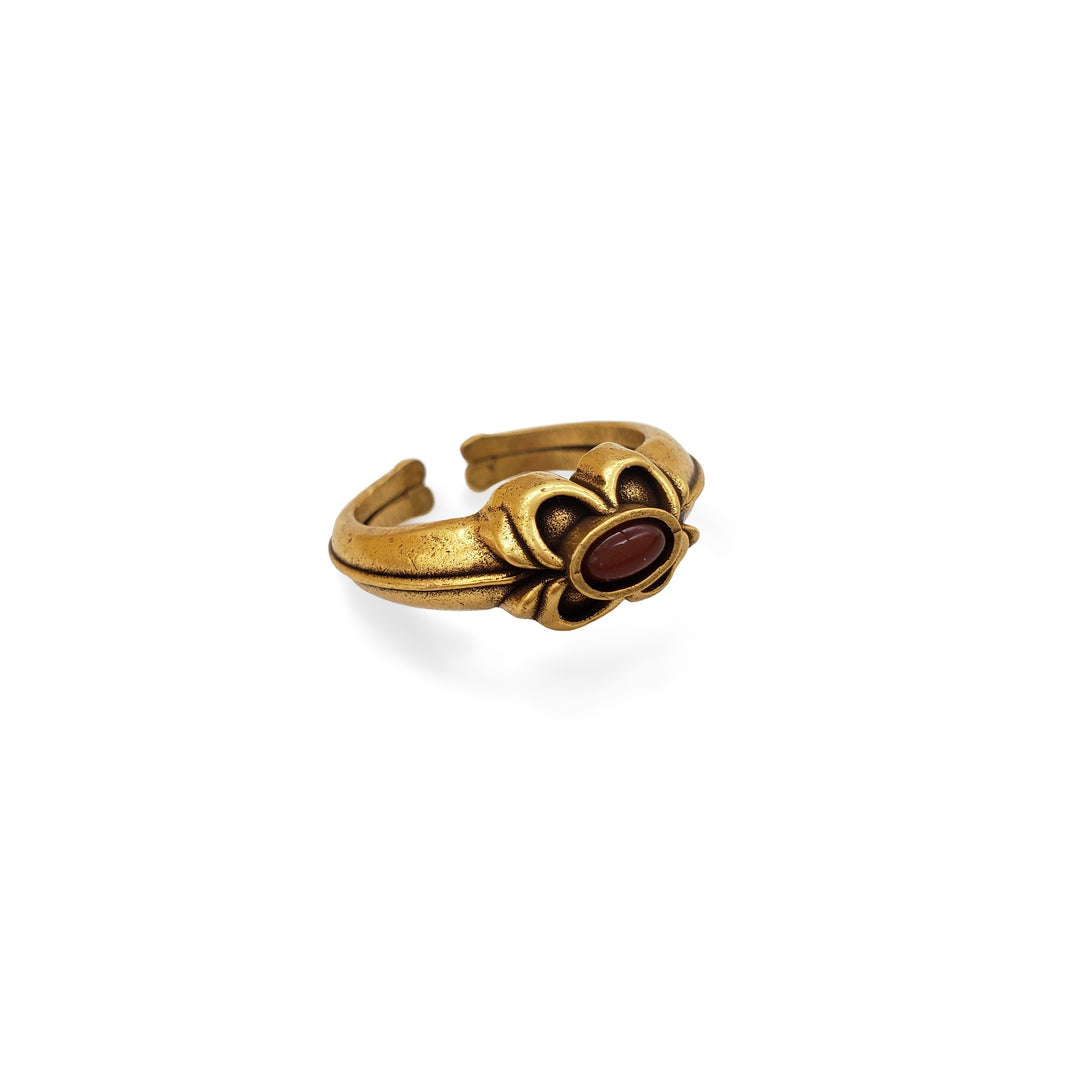 Tudor Eworth Carnelian Ring - Adjustable 