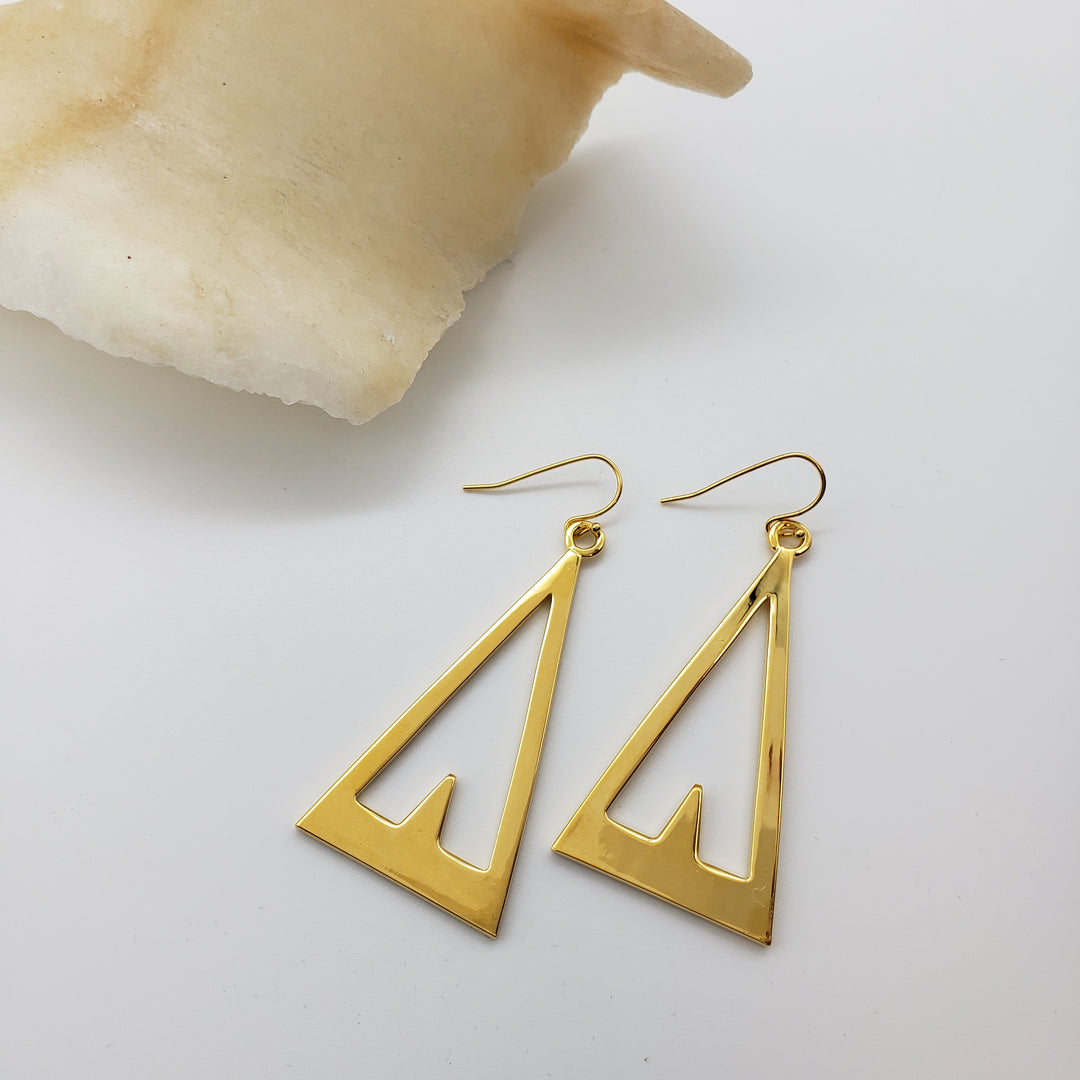 Egyptian Pyramid "Giving" Earrings