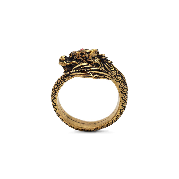 Dragon Ring - Antiqued Gold