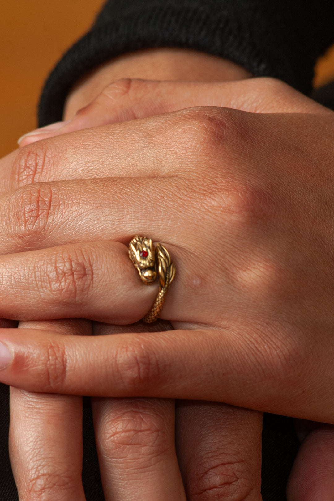 Dragon Ring - Antiqued Gold