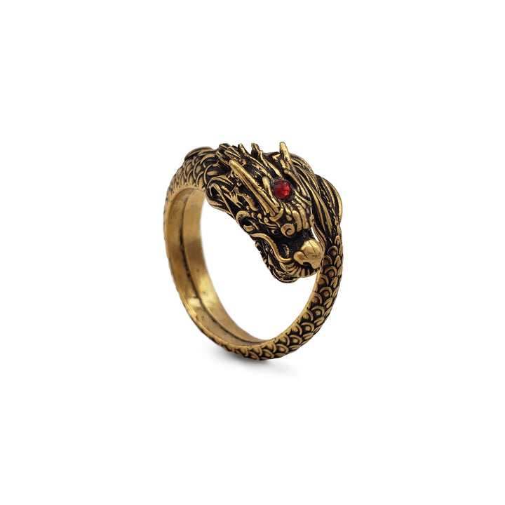 Dragon Ring - Antiqued Gold