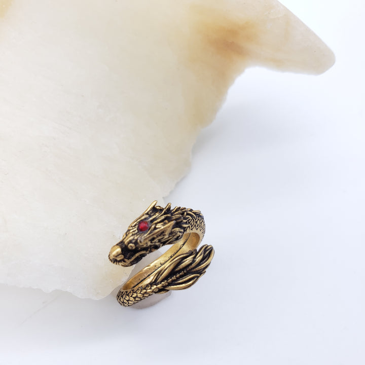 Dragon Ring - Antiqued Gold