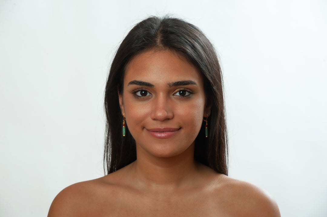 Aventurine Cleopatra Earrings