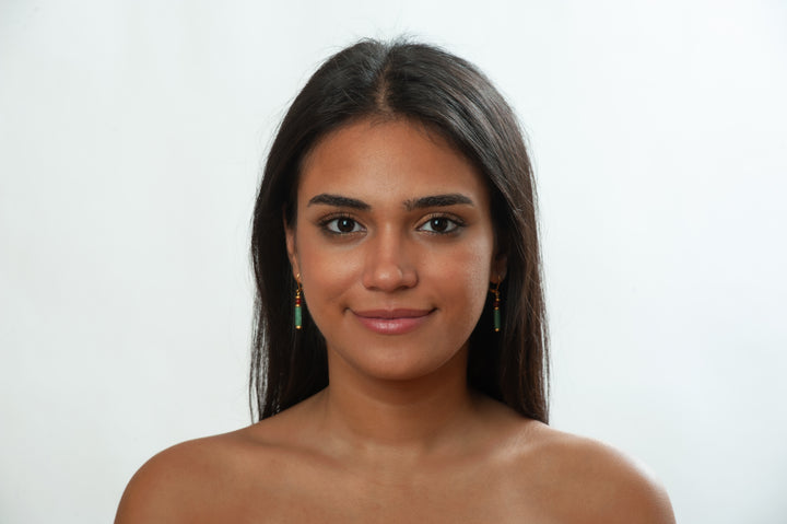 Aventurine Cleopatra Earrings