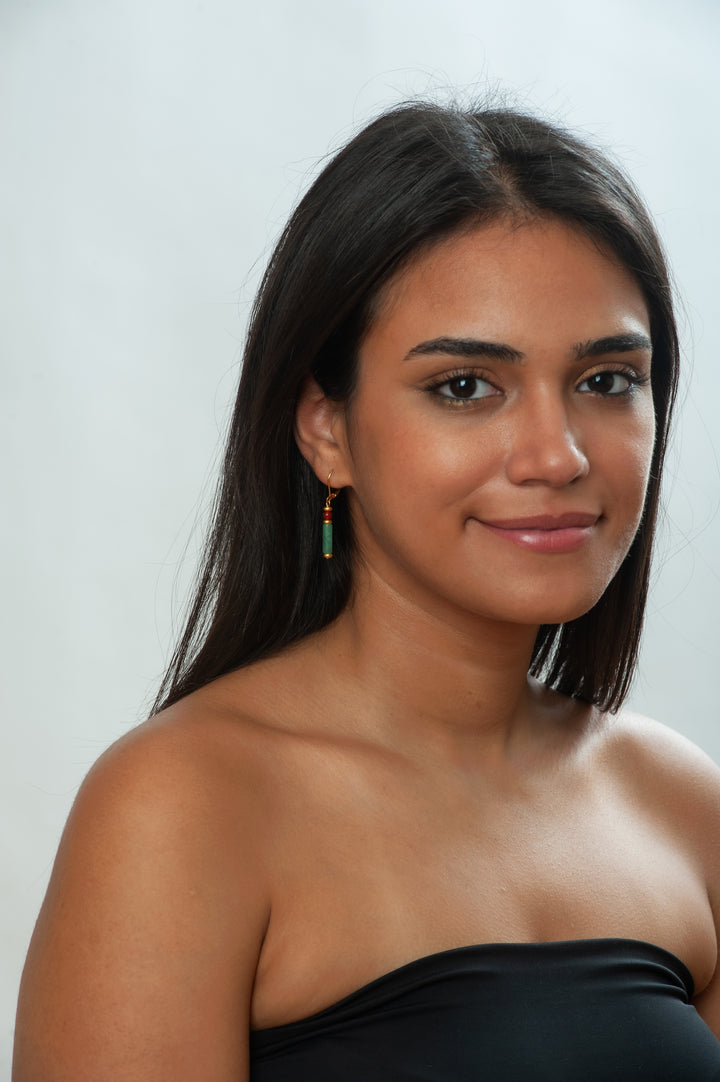 Aventurine Cleopatra Earrings