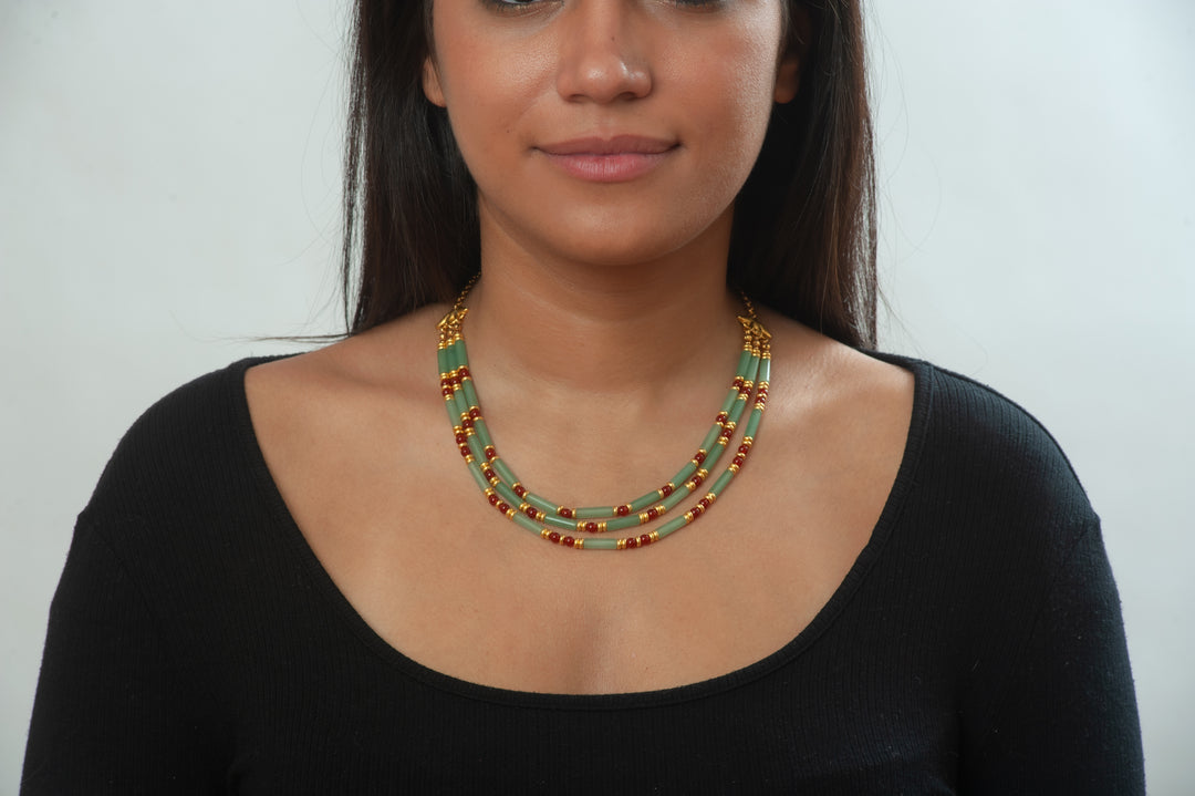 Aventurine Cleopatra Collar