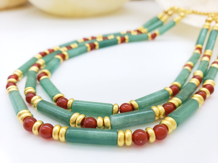 Aventurine Cleopatra Collar