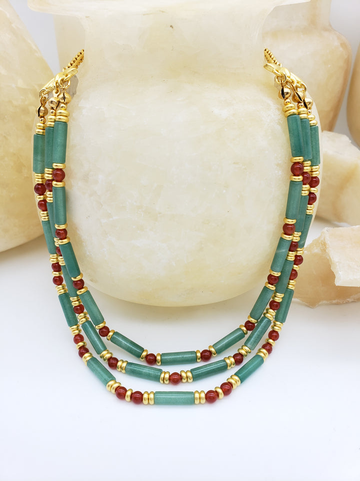 Aventurine Cleopatra Collar