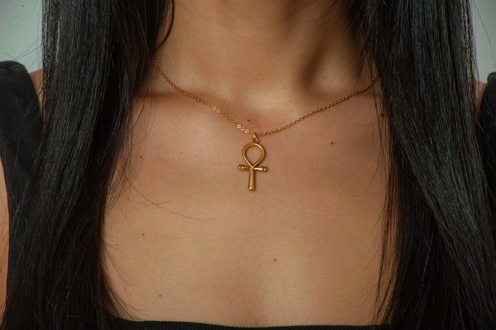 Ankh Pendant - Large, Antique Gold Finish