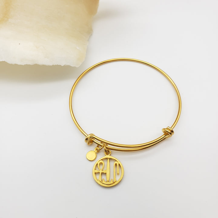 Egyptian Life, Health & Prosperity Flexible Charm Bracelet