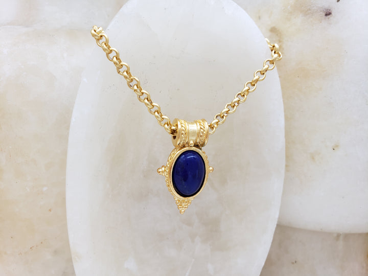 Lapis Egyptian Revival Pendant