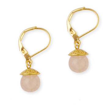 Rose Quartz Drop Earrings