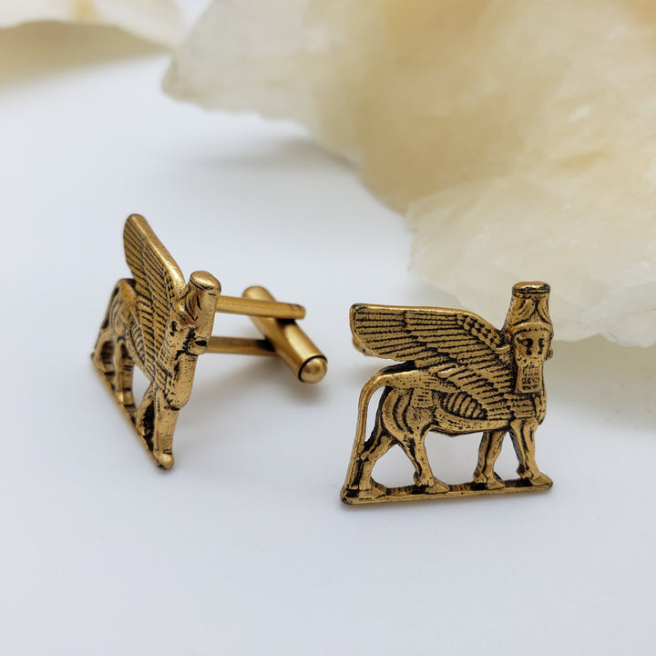 Lamassu Winged Bull Cufflinks